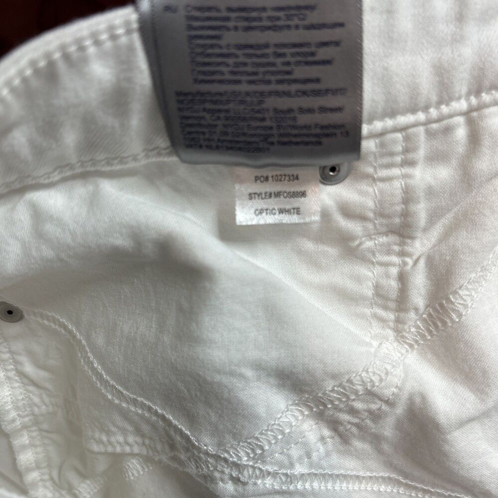 NYDJ MIA Palazzo Jeans Size 12 White Wide Leg High Rise Flare - Picture 7 of 8
